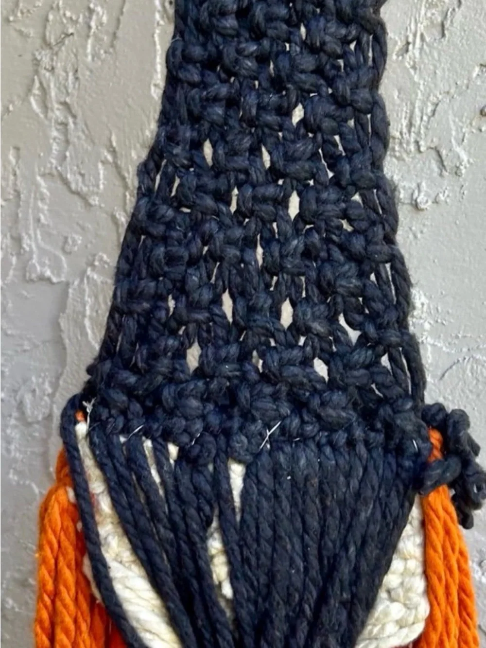 Vintage Halloween Witch Hanging Macrame